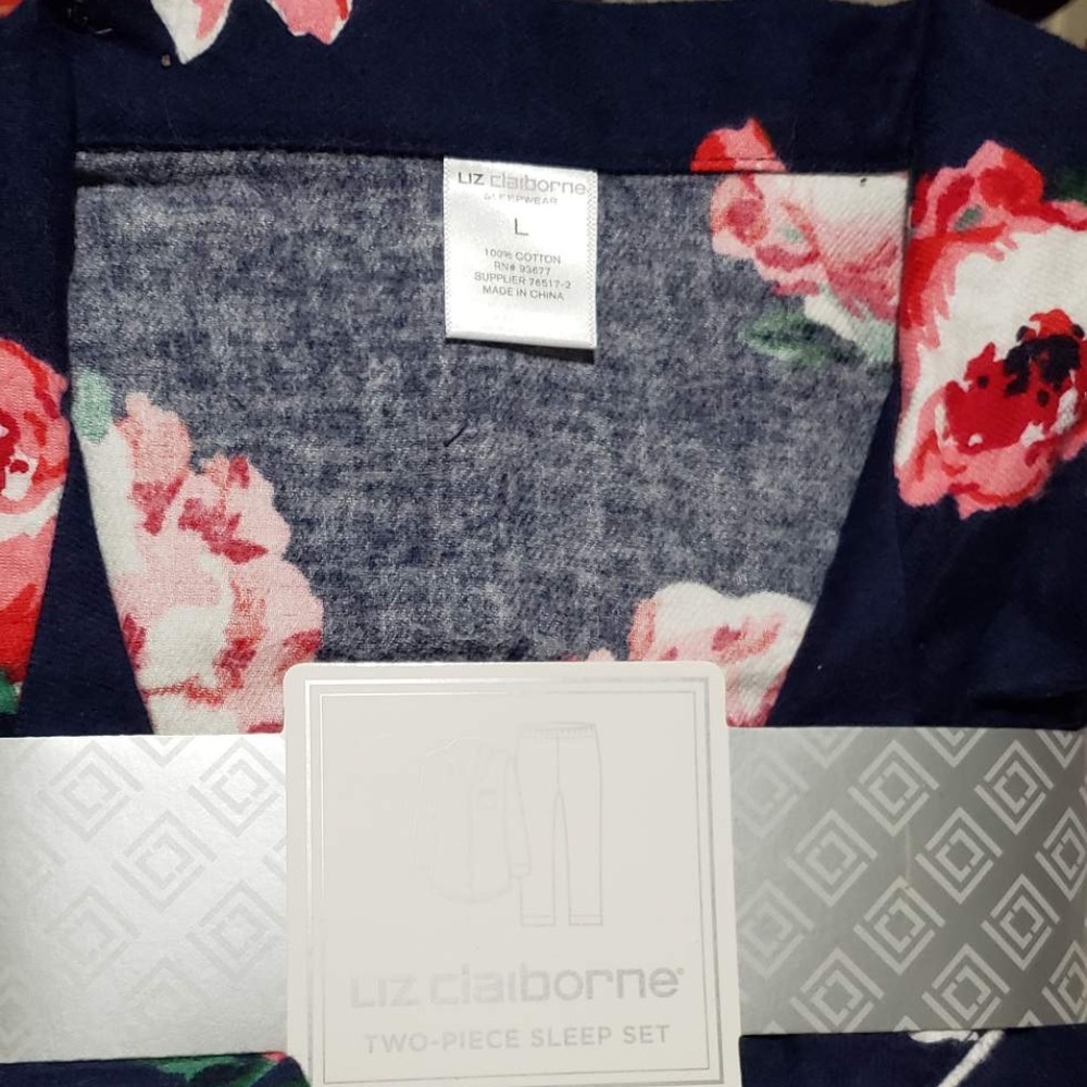 Liz Claiborne flowered pajamas